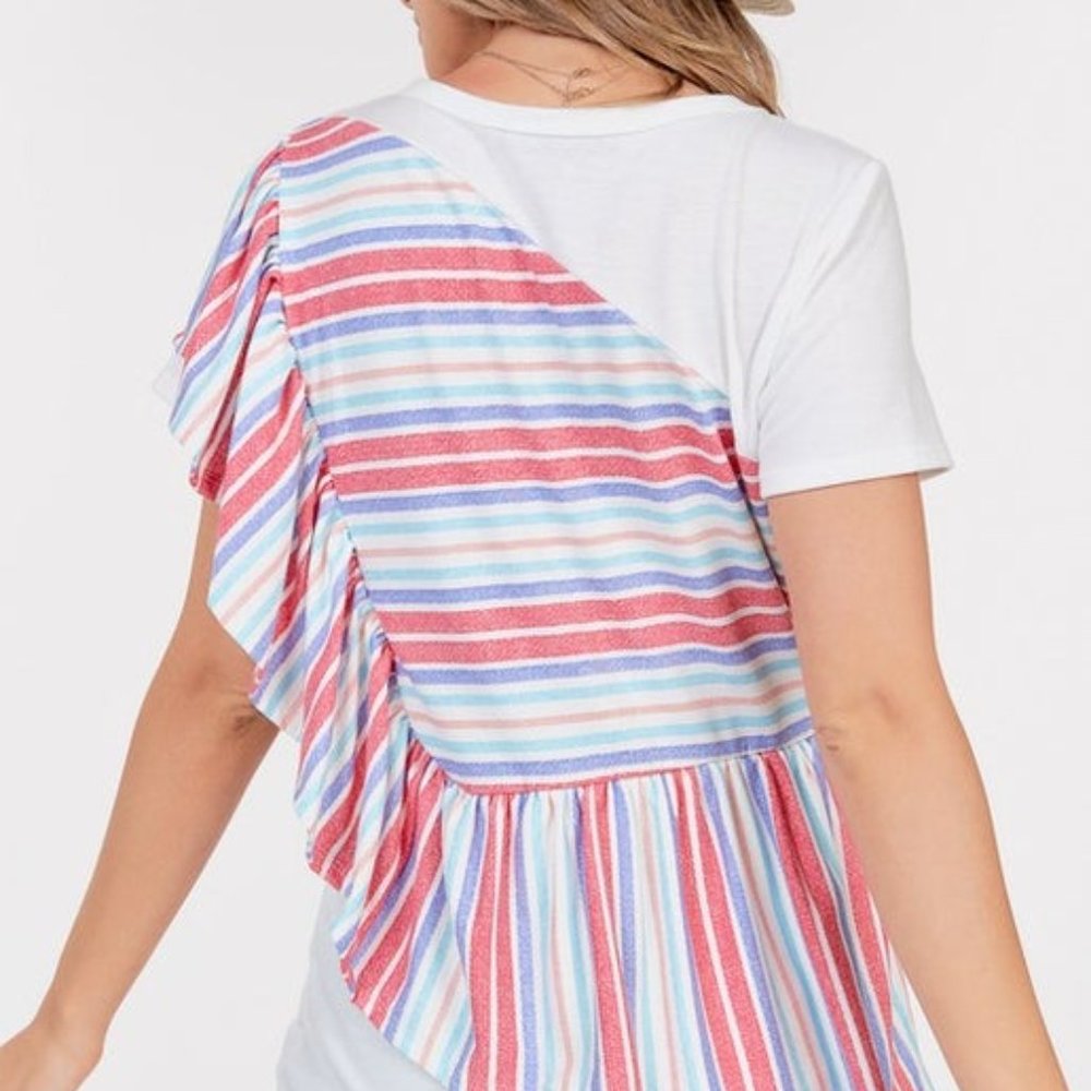 Multi Color Layered Look Top - Picture 2 of 5